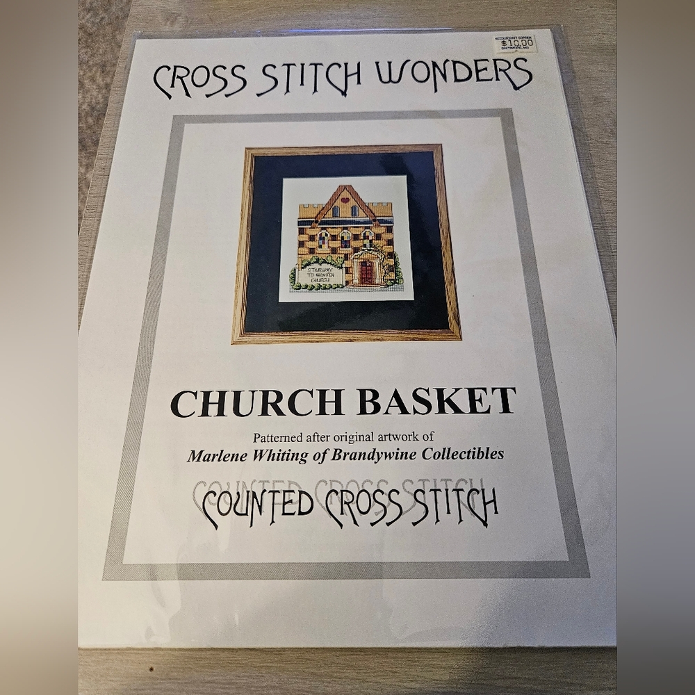 Cross Stitch Wonders Church Basket Counted Cross Stitch Chart